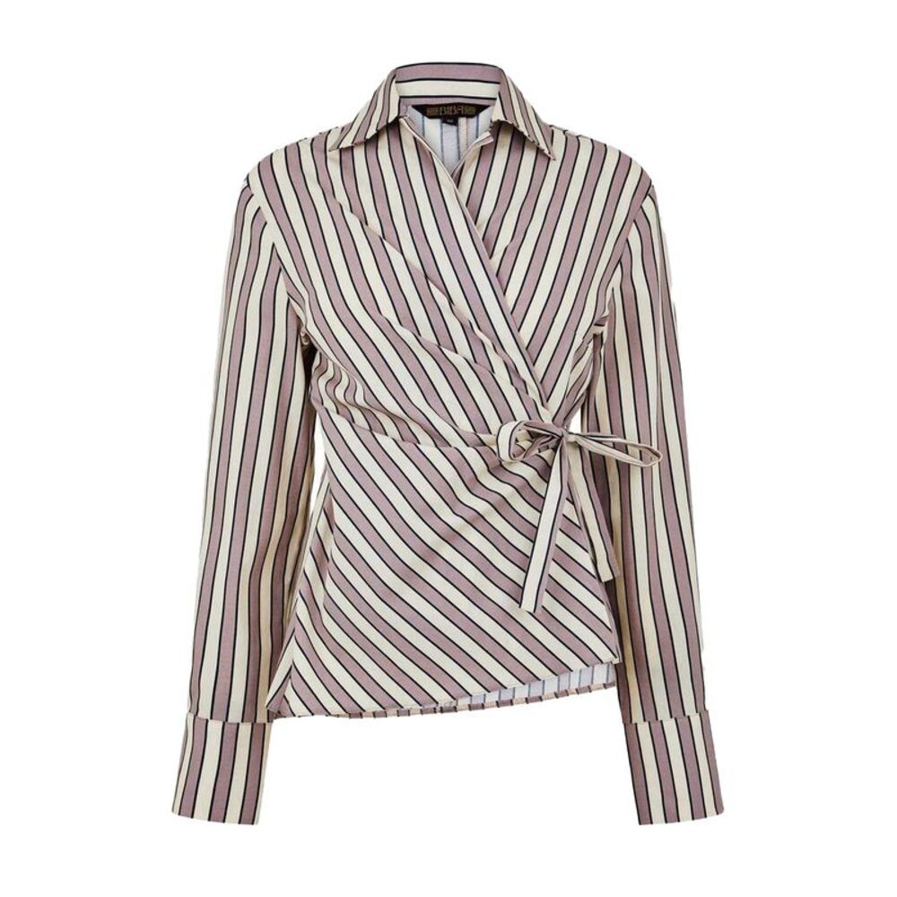 Biba Womens/Ladies Striped Shirt / Brown